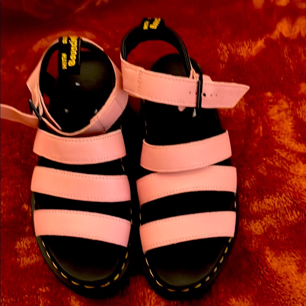 Dr. Martens Pink Sandals for a Bold Look